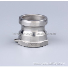 Aluminum material cam-and-groove hose coupling type A